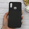 قاب گوشی Galaxy A10S سامسونگ چرمی دوخت جاکارتی دار کربنی Slim Wallet Case مشکی کد 164318
