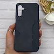 قاب گوشی Galaxy A14 سامسونگ چرمی دوخت جاکارتی دار کربنی Slim Wallet Case سرمه ای کد 164321