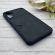 قاب گوشی Galaxy A15 سامسونگ چرمی دوخت جاکارتی دار کربنی Slim Wallet Case سرمه ای کد 164326