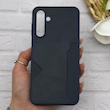 قاب گوشی Galaxy A16 سامسونگ چرمی دوخت جاکارتی دار کربنی Slim Wallet Case سرمه ای کد 164327