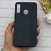 قاب گوشی Galaxy A20S سامسونگ چرمی دوخت جاکارتی دار کربنی Slim Wallet Case سرمه ای کد 164333