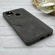 قاب گوشی Galaxy A21S سامسونگ چرمی دوخت جاکارتی دار کربنی Slim Wallet Case خاکستری کد 164337