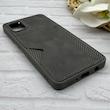 قاب گوشی Galaxy A31 سامسونگ چرمی دوخت جاکارتی دار کربنی Slim Wallet Case خاکستری کد 164340