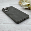 قاب گوشی Galaxy A37 سامسونگ چرمی دوخت جاکارتی دار کربنی Slim Wallet Case خاکستری کد 164343