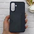 قاب گوشی Galaxy A37 سامسونگ چرمی دوخت جاکارتی دار کربنی Slim Wallet Case سرمه ای کد 164344