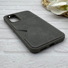قاب گوشی Galaxy A54 سامسونگ چرمی دوخت جاکارتی دار کربنی Slim Wallet Case خاکستری کد 164349