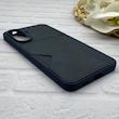 قاب گوشی Galaxy A57 سامسونگ چرمی دوخت جاکارتی دار کربنی Slim Wallet Case سرمه ای کد 164355