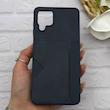 قاب گوشی Galaxy A12 - M12 سامسونگ چرمی دوخت جاکارتی دار کربنی Slim Wallet Case سرمه ای کد 164361