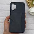 قاب گوشی Galaxy A13 4G سامسونگ چرمی دوخت جاکارتی دار کربنی Slim Wallet Case سرمه ای کد 164366