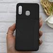 قاب گوشی Galaxy A20 - A30 سامسونگ چرمی دوخت جاکارتی دار کربنی Slim Wallet Case مشکی کد 164369