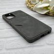 قاب گوشی Galaxy A22 4G - M32 4G سامسونگ چرمی دوخت جاکارتی دار کربنی Slim Wallet Case خاکستری کد 164371