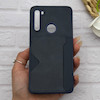 قاب گوشی Redmi Note 8 - Redmi Note 8 2021 شیائومی چرمی دوخت جاکارتی دار کربنی Slim Wallet Case سرمه ای کد 164378