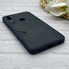 قاب گوشی Redmi Note 8 - Redmi Note 8 2021 شیائومی چرمی دوخت جاکارتی دار کربنی Slim Wallet Case سرمه ای کد 164378