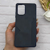 قاب گوشی Redmi Note 10 4G - Redmi Note 10S - Poco M5S شیائومی چرمی دوخت جاکارتی دار کربنی Slim Wallet Case سرمه ای کد 164384