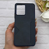 قاب گوشی Redmi Note 12 4G شیائومی چرمی دوخت جاکارتی دار کربنی Slim Wallet Case سرمه ای کد 164390