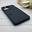 قاب گوشی Redmi Note 12 4G شیائومی چرمی دوخت جاکارتی دار کربنی Slim Wallet Case سرمه ای کد 164390