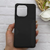 قاب گوشی Redmi Note 13 4G شیائومی چرمی دوخت جاکارتی دار کربنی Slim Wallet Case مشکی کد 164393