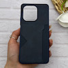 قاب گوشی Redmi Note 13 4G شیائومی چرمی دوخت جاکارتی دار کربنی Slim Wallet Case سرمه ای کد 164395