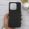قاب گوشی Redmi Note 14 4G شیائومی چرمی دوخت جاکارتی دار کربنی Slim Wallet Case مشکی کد 164398