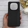 قاب گوشی Redmi Note 14 Pro 4G شیائومی چرمی دوخت جاکارتی دار کربنی Slim Wallet Case مشکی کد 164399
