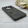 قاب گوشی Redmi Note 14 Pro 4G شیائومی چرمی دوخت جاکارتی دار کربنی Slim Wallet Case خاکستری کد 164400