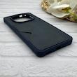 قاب گوشی Redmi Note 14 Pro 4G شیائومی چرمی دوخت جاکارتی دار کربنی Slim Wallet Case سرمه ای کد 164401