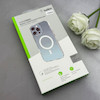قاب گوشی iPhone 15 Pro Max آیفون اورجینال بلکین belkin طرح طلقی شیشه ای شفاف لنز کرومی مگ سیف دار کد 163485