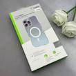 قاب گوشی iPhone 15 Pro Max آیفون اورجینال بلکین belkin طرح طلقی شیشه ای شفاف لنز کرومی مگ سیف دار کد 163485