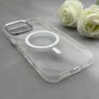 قاب گوشی iPhone 16 Pro Max آیفون اورجینال بلکین belkin طرح طلقی شیشه ای شفاف لنز کرومی مگ سیف دار کد 163486