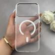قاب گوشی iPhone 17 Pro Max آیفون اورجینال بلکین belkin طرح طلقی شیشه ای شفاف لنز کرومی مگ سیف دار کد 163487