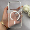 قاب گوشی iPhone 17 Pro آیفون اورجینال بلکین belkin طرح طلقی شیشه ای شفاف لنز کرومی مگ سیف دار کد 163488