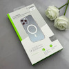 قاب گوشی iPhone 17 آیفون اورجینال بلکین belkin طرح طلقی شیشه ای شفاف لنز کرومی مگ سیف دار کد 163489