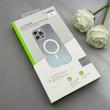 قاب گوشی iPhone 17 آیفون اورجینال بلکین belkin طرح طلقی شیشه ای شفاف لنز کرومی مگ سیف دار کد 163489