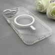 قاب گوشی iPhone 17 آیفون اورجینال بلکین belkin طرح طلقی شیشه ای شفاف لنز کرومی مگ سیف دار کد 163489