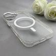قاب گوشی iPhone 16 آیفون اورجینال بلکین belkin طرح طلقی شیشه ای شفاف لنز کرومی مگ سیف دار کد 163490