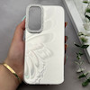 قاب گوشی Galaxy A16 سامسونگ براش HARD IMD موج دار محافظ لنز نگین دار لاکچری طرح پروانه کد 163419