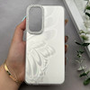 قاب گوشی Galaxy S24 FE سامسونگ براش HARD IMD موج دار محافظ لنز نگین دار لاکچری طرح پروانه کد 163426