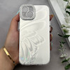 قاب گوشی iPhone 13 - iPhone 14 آیفون براش HARD IMD موج دار محافظ لنز نگین دار لاکچری طرح پروانه کد 163429