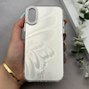 قاب گوشی iPhone X - XS آیفون براش HARD IMD موج دار محافظ لنز نگین دار لاکچری طرح پروانه کد 163430