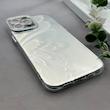 قاب گوشی iPhone 13 Pro Max آیفون براش HARD IMD موج دار محافظ لنز نگین دار لاکچری طرح پروانه کد 163431