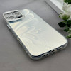 قاب گوشی iPhone 16 Pro Max آیفون براش HARD IMD موج دار محافظ لنز نگین دار لاکچری طرح پروانه کد 163432