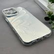 قاب گوشی iPhone 16 Pro Max آیفون براش HARD IMD موج دار محافظ لنز نگین دار لاکچری طرح پروانه کد 163432