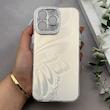 قاب گوشی iPhone 16 Pro Max آیفون براش HARD IMD موج دار محافظ لنز نگین دار لاکچری طرح پروانه کد 163432