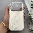 قاب گوشی iPhone 17 Pro آیفون براش HARD IMD موج دار محافظ لنز نگین دار لاکچری طرح پروانه کد 163434