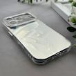قاب گوشی iPhone 17 Pro آیفون براش HARD IMD موج دار محافظ لنز نگین دار لاکچری طرح پروانه کد 163434
