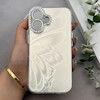 قاب گوشی iPhone 16 آیفون براش HARD IMD موج دار محافظ لنز نگین دار لاکچری طرح پروانه کد 163436