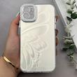قاب گوشی iPhone 11 آیفون براش HARD IMD موج دار محافظ لنز نگین دار لاکچری طرح پروانه کد 163437