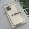 قاب گوشی iPhone 13 - iPhone 14 آیفون اورجینال لاکچری فول طلقی مگ سیف دار Q Series لنز فلزی نقره ای کد 163880
