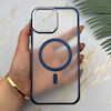 قاب گوشی iPhone 13 Pro Max آیفون اورجینال لاکچری فول طلقی مگ سیف دار Q Series لنز فلزی سرمه ای کد 163882