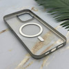 قاب گوشی iPhone 13 Pro Max آیفون اورجینال لاکچری فول طلقی مگ سیف دار Q Series لنز فلزی نقره ای کد 163883